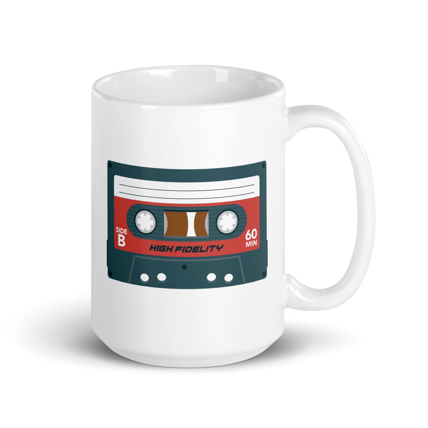 Taza de cinta de casete retro