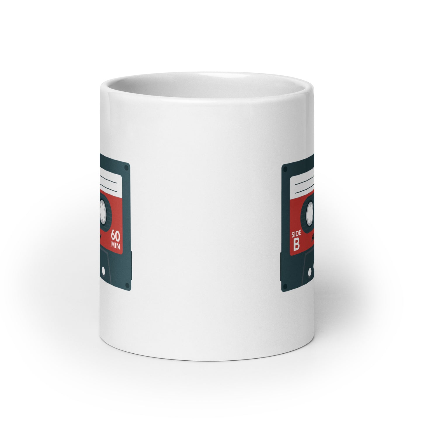 Taza de cinta de casete retro