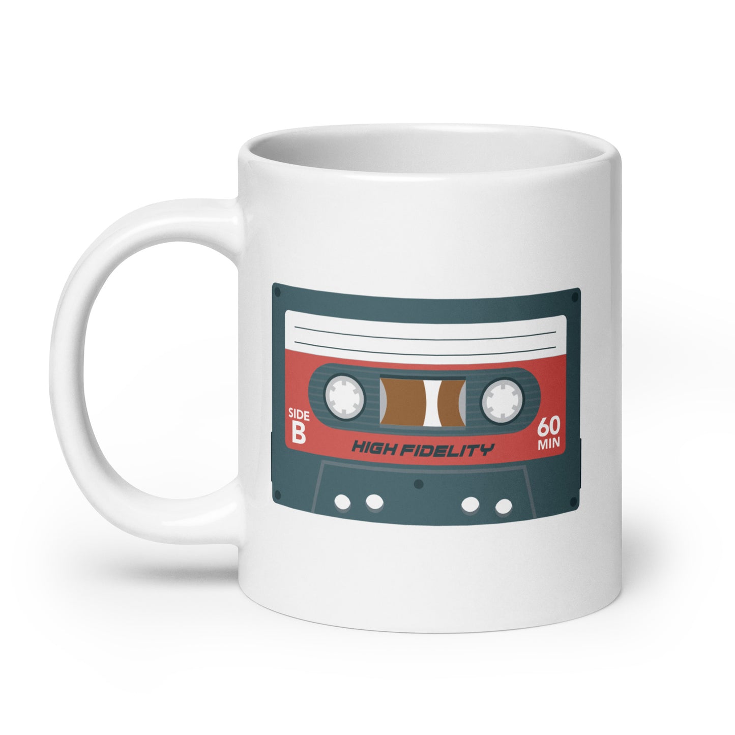 Taza de cinta de casete retro