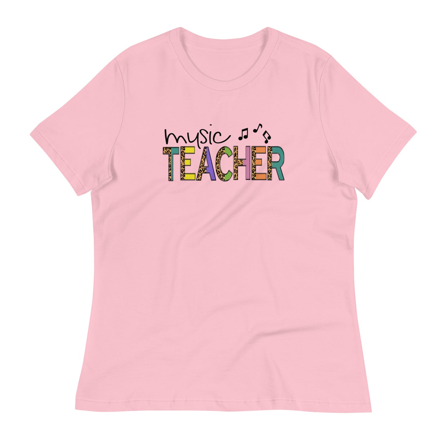 Camiseta con estampado de leopardo para profesor de música