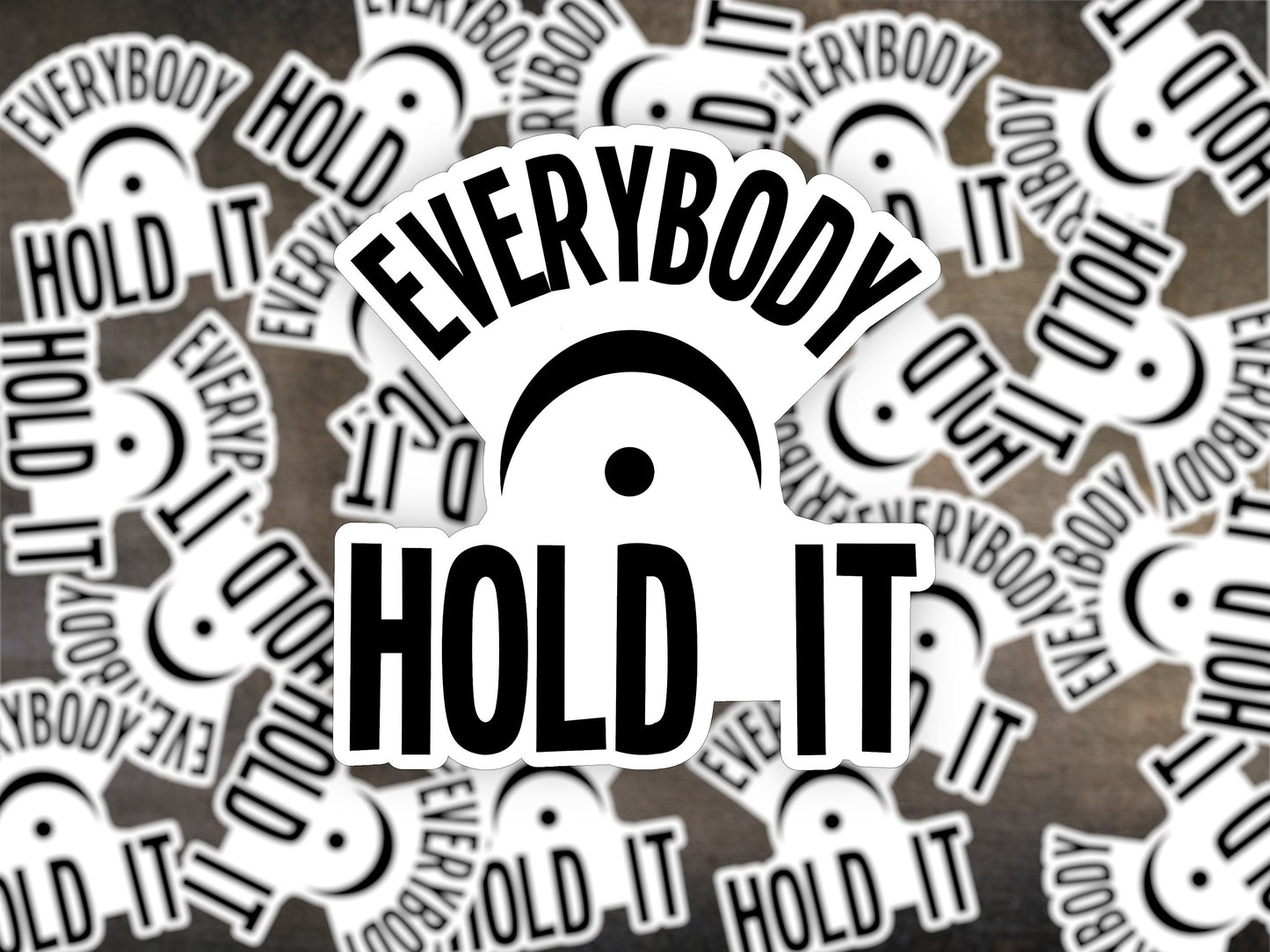 Everybody Hold It Vinyl Sticker – Fermata Symbol for Music Lovers