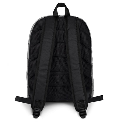 Mochila clásica gris con estampado integral Melody