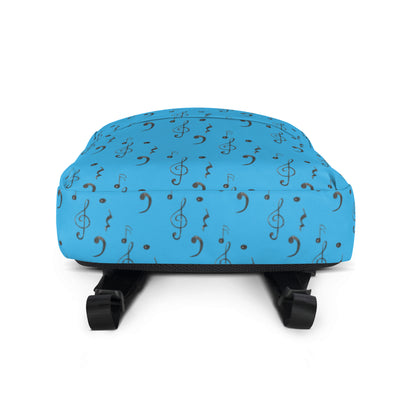 Mochila con estampado integral Crescendo en azul