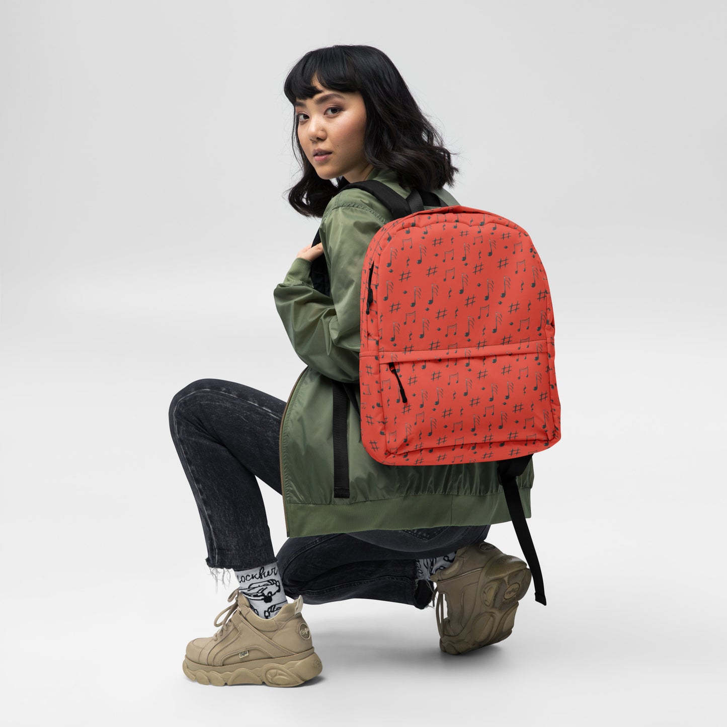 Scarlet Symphony All-Over Print Backpack