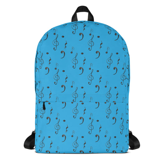 Mochila con estampado integral Crescendo en azul