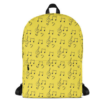 Mochila con estampado integral de notas musicales