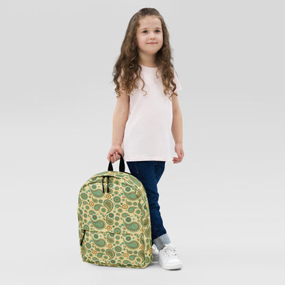 Mochila vintage con estampado paisley integral