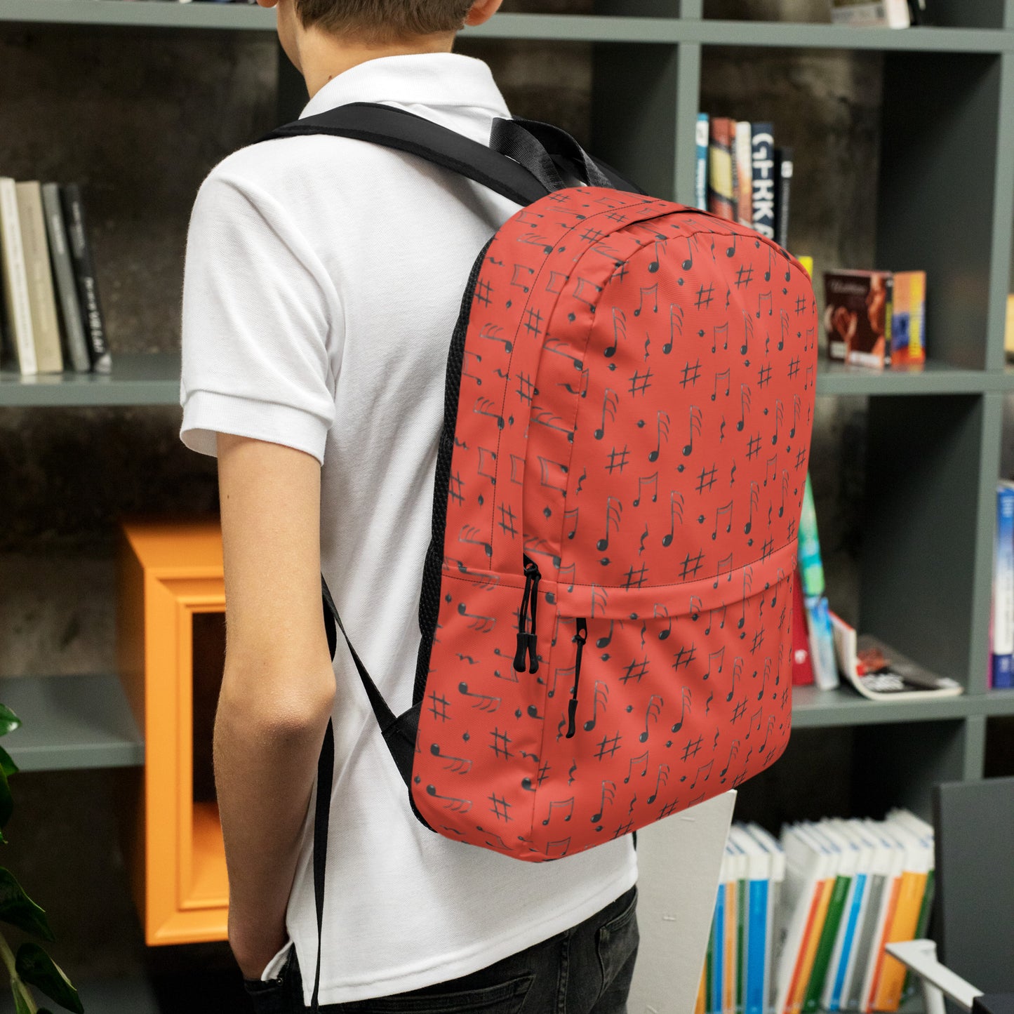 Scarlet Symphony All-Over Print Backpack