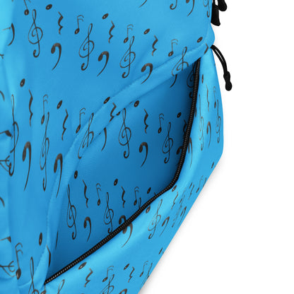 Mochila con estampado integral Crescendo en azul