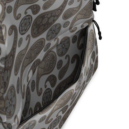 Mochila con estampado paisley terroso