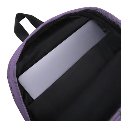 Mochila con estampado integral Lavender Symphony