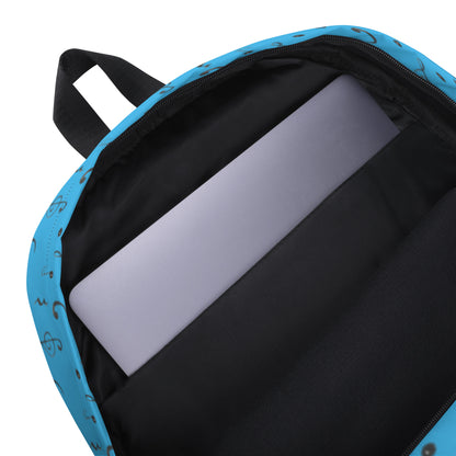 Mochila con estampado integral Crescendo en azul