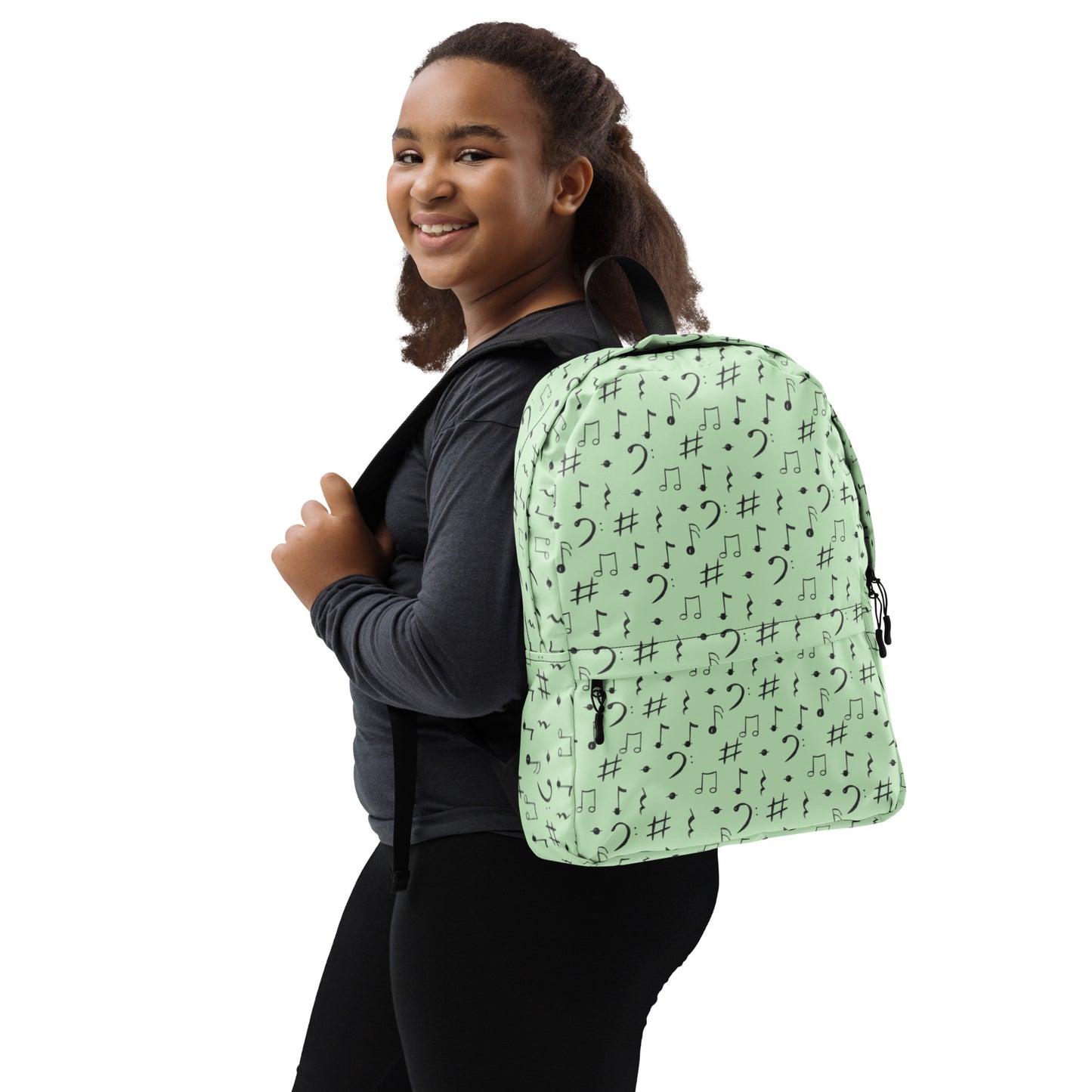 Mint Melody All-Over Print Backpack