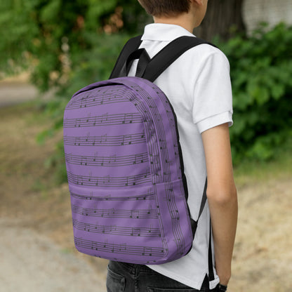 Mochila con estampado integral Lavender Symphony