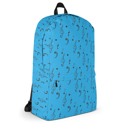 Mochila con estampado integral Crescendo en azul
