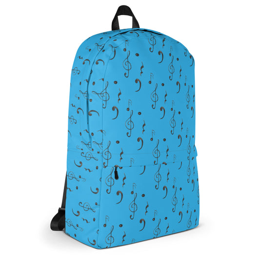 Crescendo in Blue All-Over Print Backpack