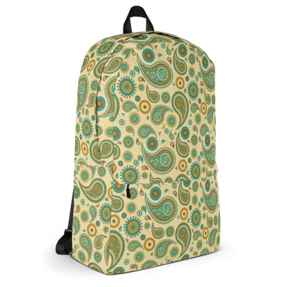 Mochila vintage con estampado paisley integral
