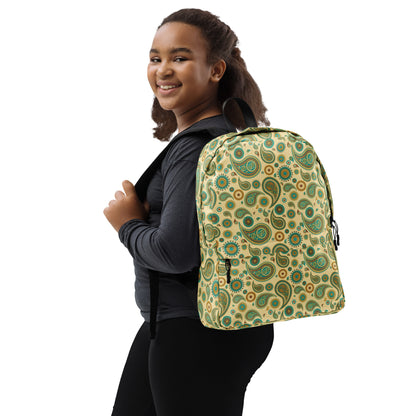 Mochila vintage con estampado paisley integral