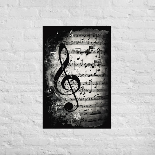 Treble Clef Poster