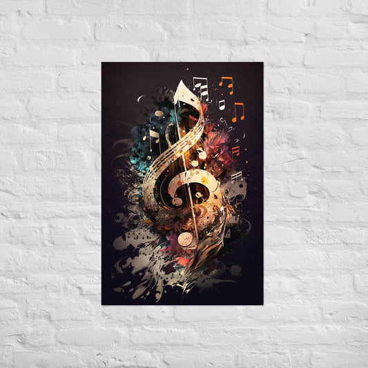 Treble Clef Poster