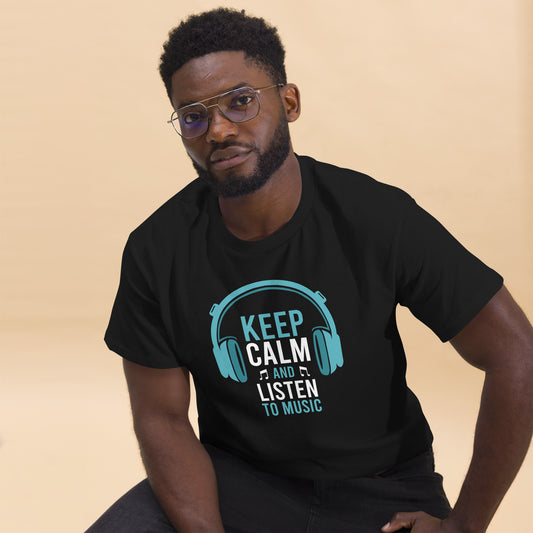Camiseta "Mantén la calma y escucha música"