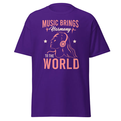 La música trae armonía al mundo Tee