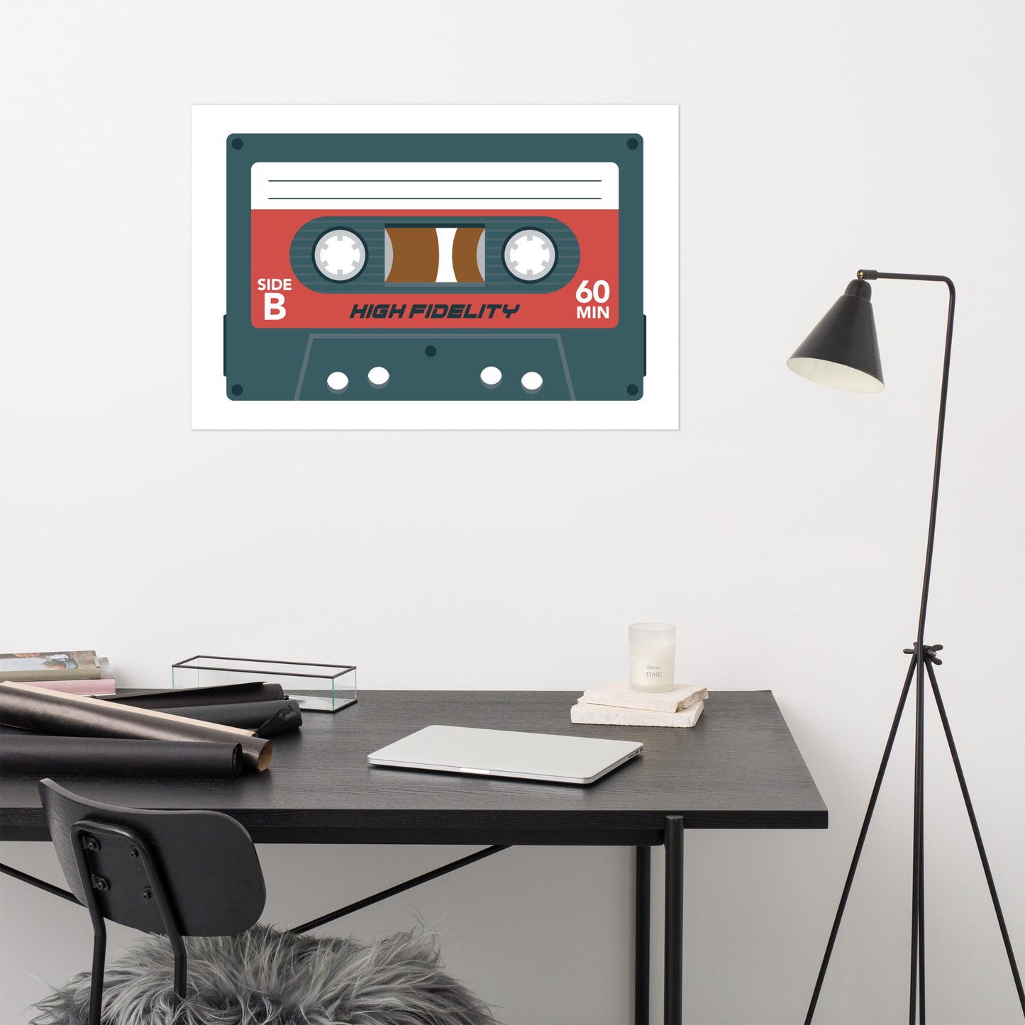 High Fidelity Retro Cassette Poster