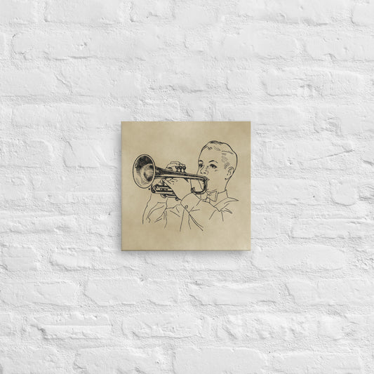 Arte en lienzo de trompeta