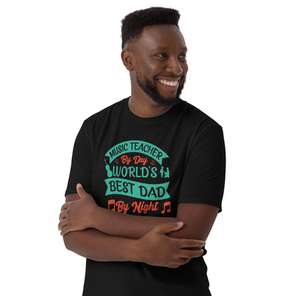 Camiseta para profesor de música de día, la mejor para el día y la noche
