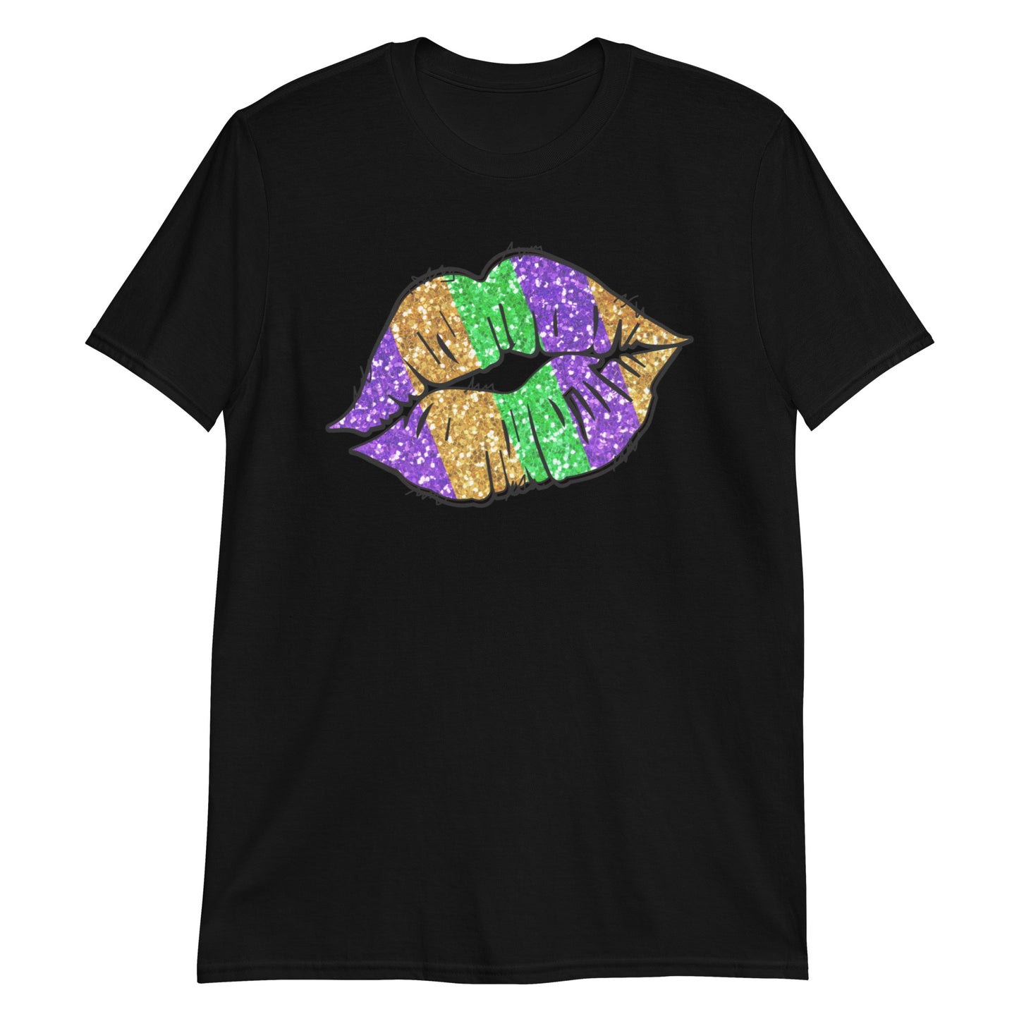 Mardi Gras Glitter Lips Tee