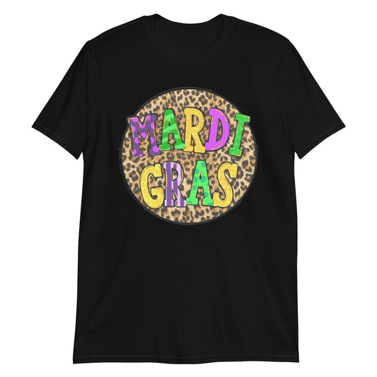 Mardi Gras Leopard Print Shirt