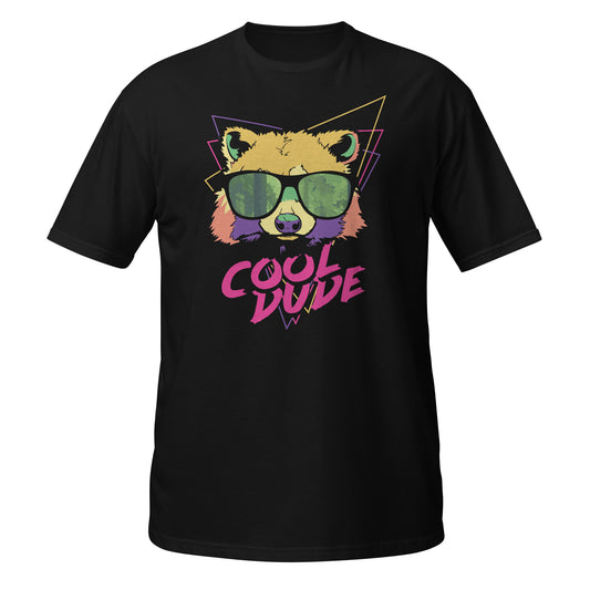 Colorful Retro Cool Dude Racoon with Sunglasses Shirt