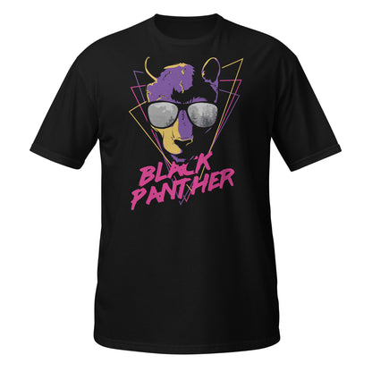 Camisa retro de pantera negra con gafas de sol