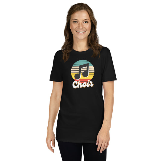 Camiseta con vibraciones de coro retro