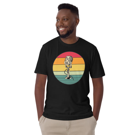 Camiseta de micrófono retro