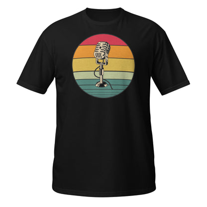 Camiseta de micrófono retro