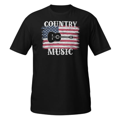 Camiseta con la bandera estadounidense y el orgullo de la música country