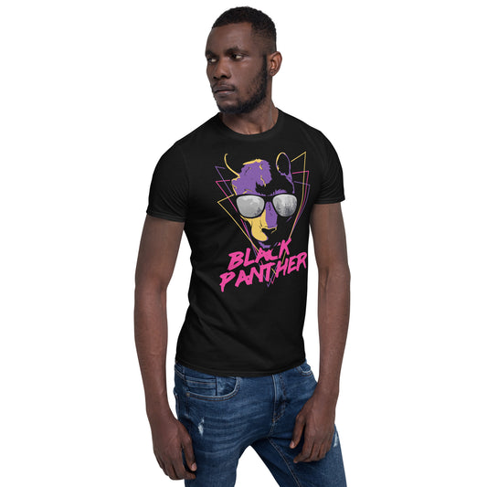 Camisa retro de pantera negra con gafas de sol