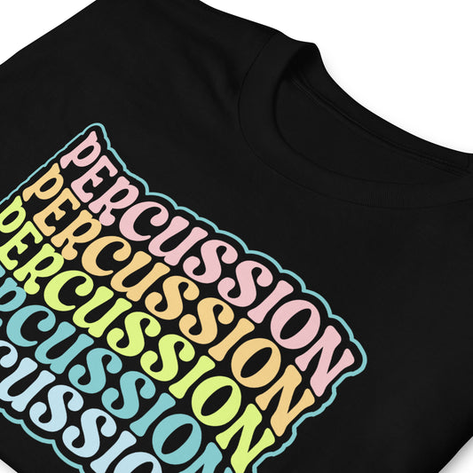 Camiseta de percusión retro