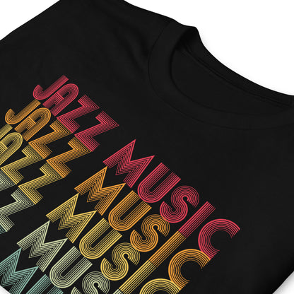 Camiseta de música jazz retro