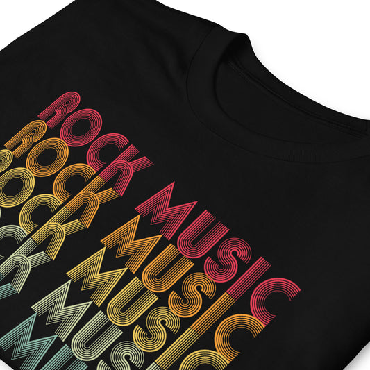 Camiseta de música rock retro