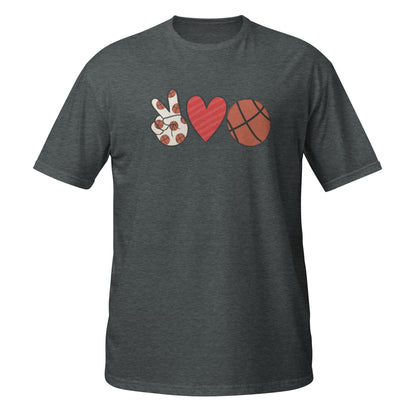 Camiseta de baloncesto Peace Love