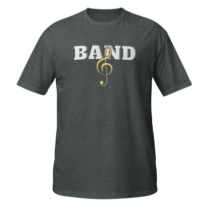 Camiseta con clave de sol de banda