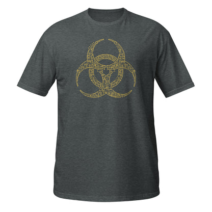 Camiseta gráfica de riesgo biológico tecnológico