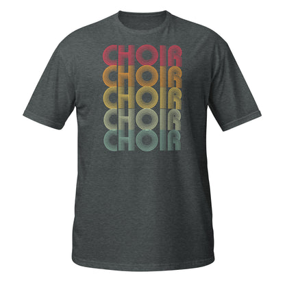 Camiseta con vibraciones de coro retro
