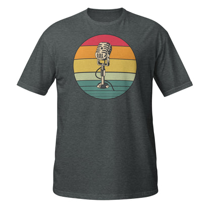 Camiseta de micrófono retro