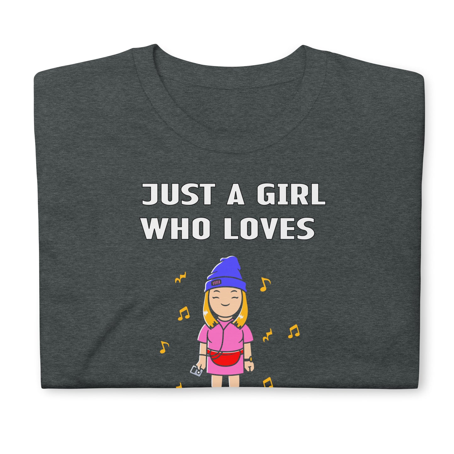 Just A Girl Who Loves Anime and Music T-Shirt