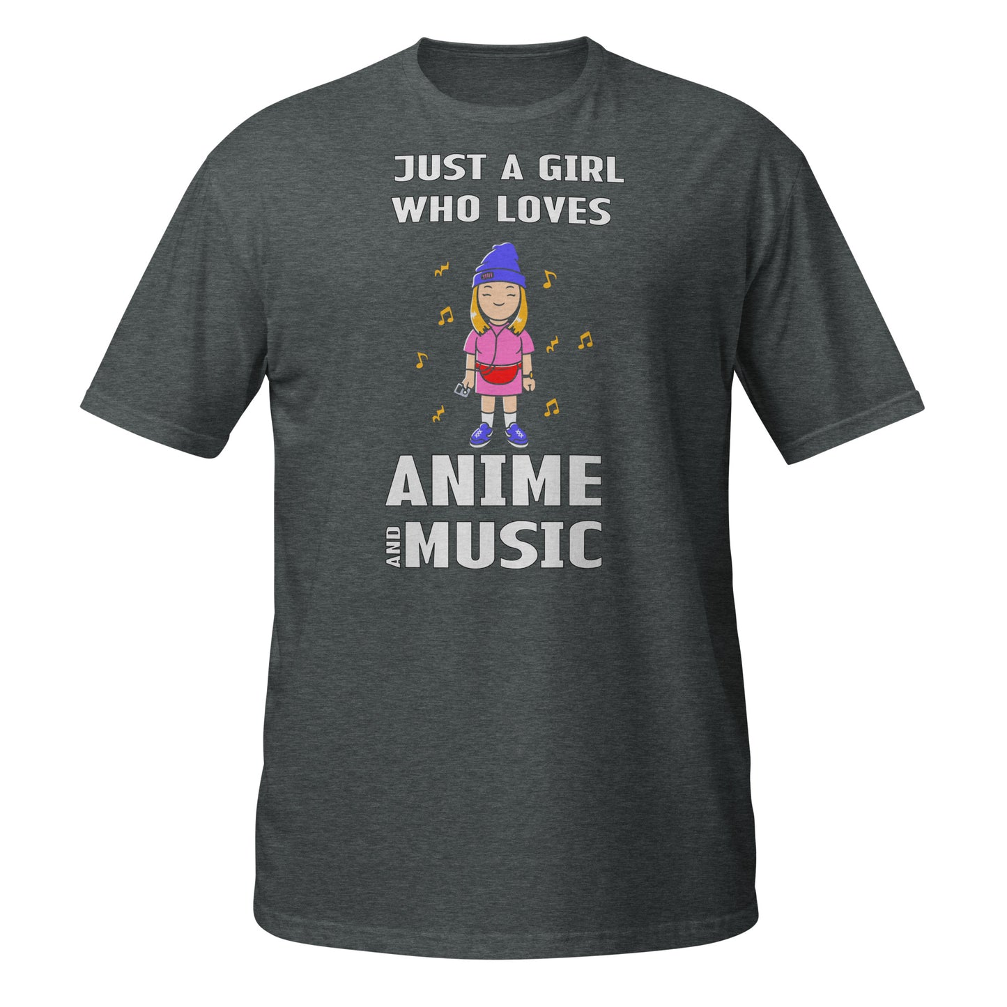 Just A Girl Who Loves Anime and Music T-Shirt