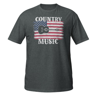 Camiseta con la bandera estadounidense y el orgullo de la música country