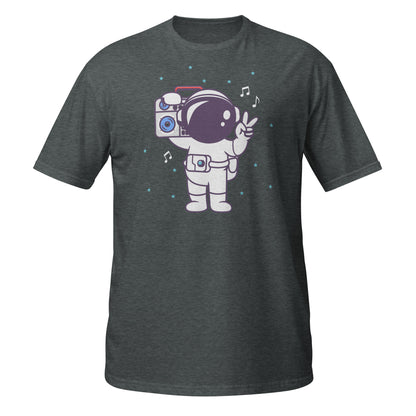 Camiseta gráfica musical de astronauta Space Grooves